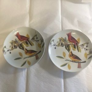 Godinger China Audubon 7.6” dessert plates.